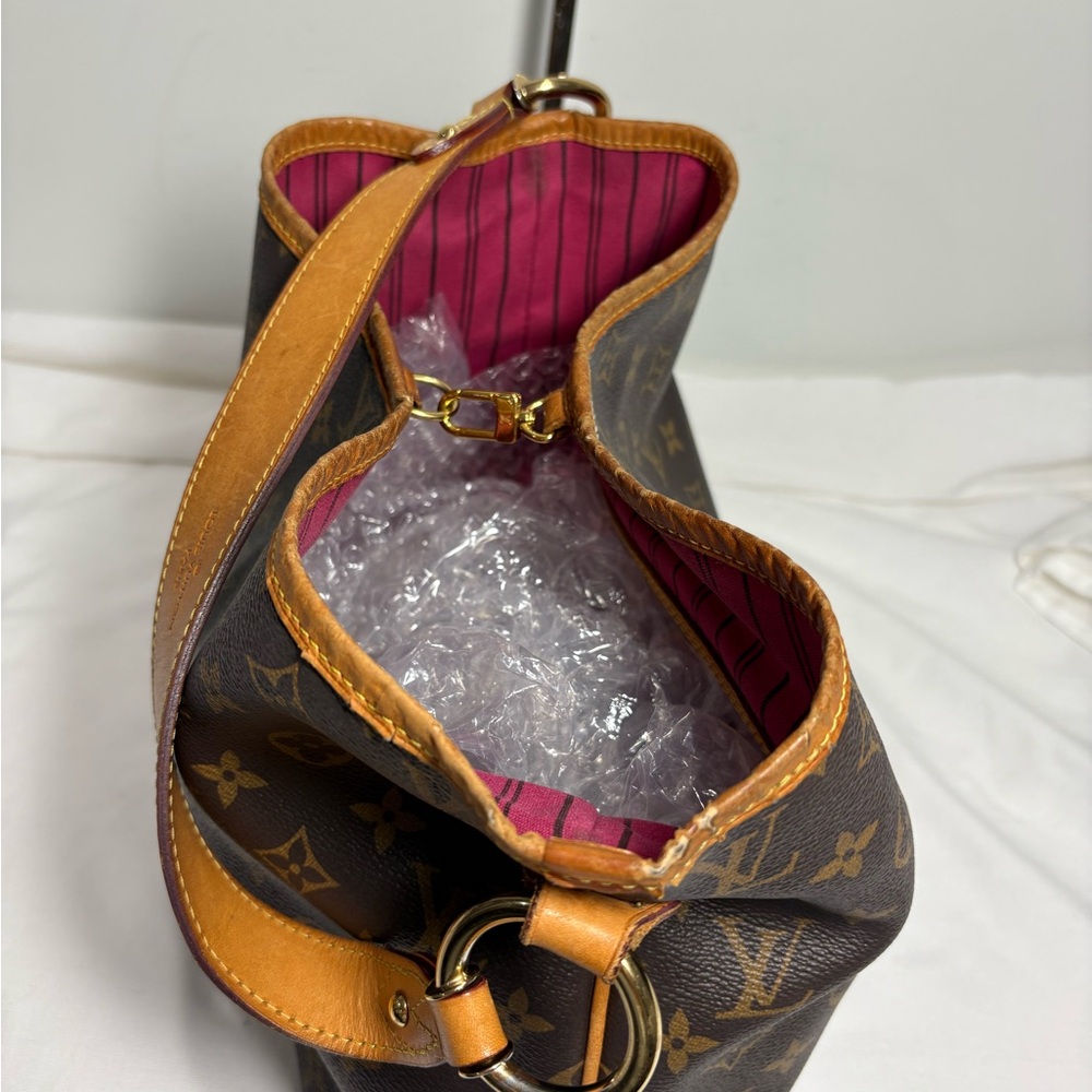 Authentic LOUIS VUITTON delightful p.m. shoulder bag with certificate - Picture 13 of 13